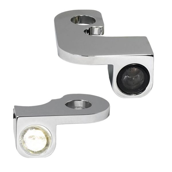 *4 DAYS EXTRA TRANSIT TIME* HeinzBikes, Nano below bar turn signals. Chrome