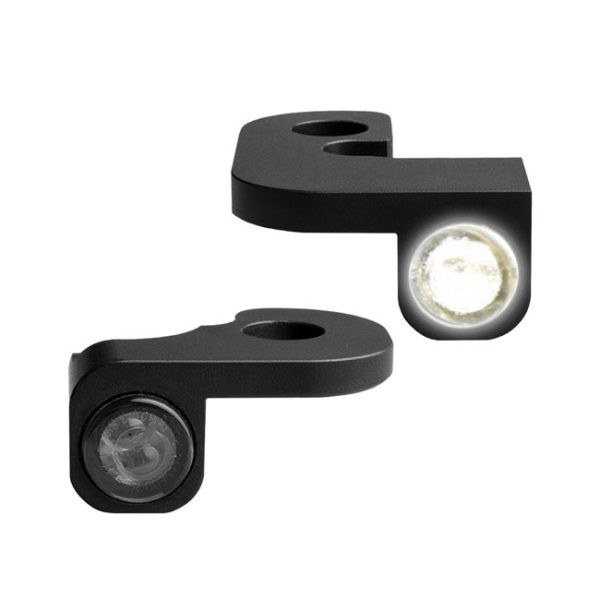 *4 DAYS EXTRA TRANSIT TIME* HeinzBikes, Nano below bar turn signals. Black