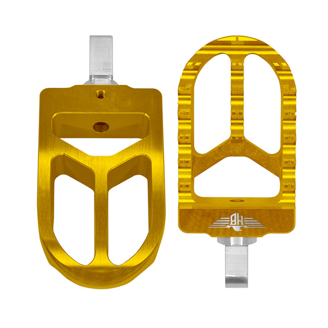 HeinzBikes, MX driver footpegs V2. Gold