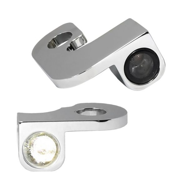 *4 DAYS EXTRA TRANSIT TIME* HeinzBikes, Nano below bar turn signals. Chrome