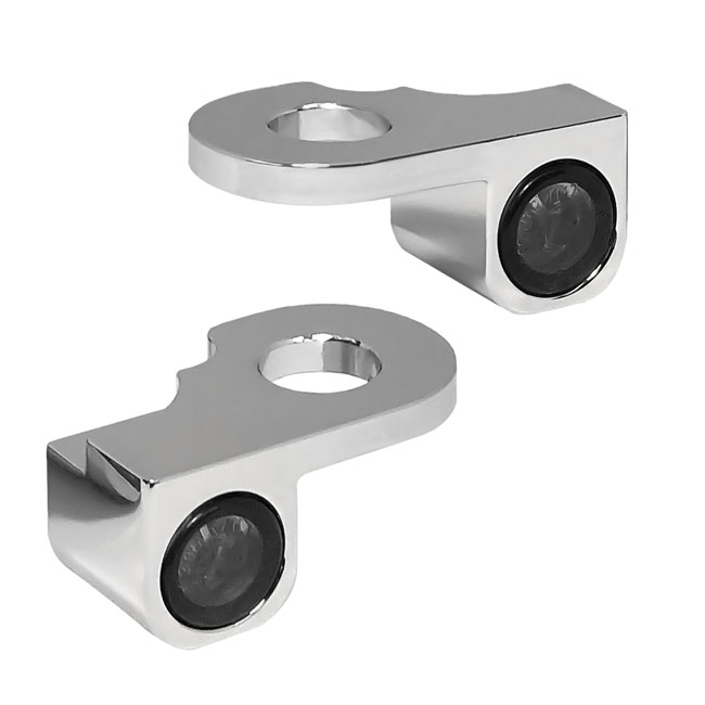 *4 DAYS EXTRA TRANSIT TIME* HeinzBikes, Nano below bar turn signals. Chrome