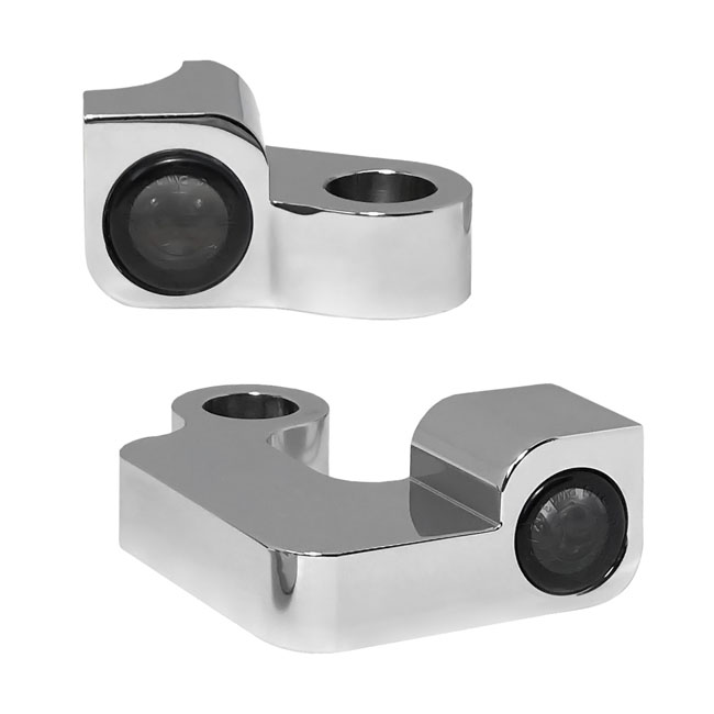 *4 DAYS EXTRA TRANSIT TIME* HeinzBikes, Nano below bar turn signals. Chrome