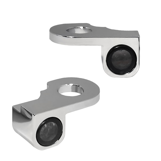 *4 DAYS EXTRA TRANSIT TIME* HeinzBikes, Nano below bar turn signals. Chrome