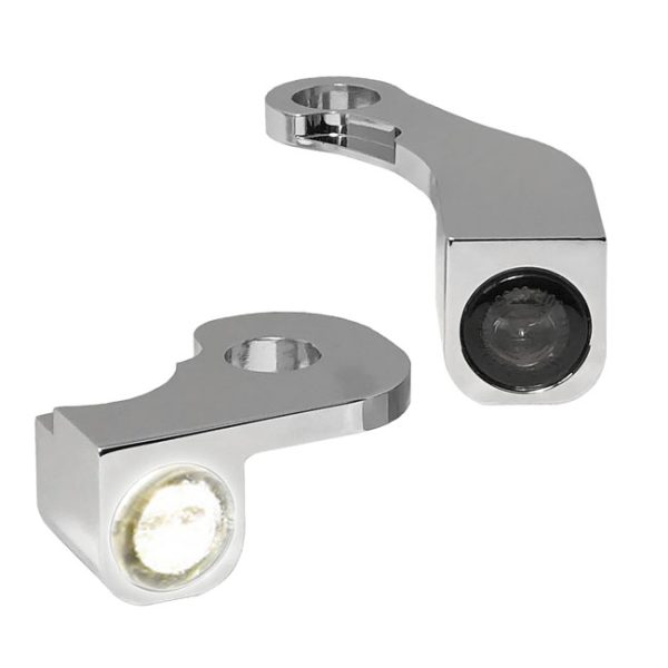 *4 DAYS EXTRA TRANSIT TIME* HeinzBikes, Nano below bar turn signals. Chrome