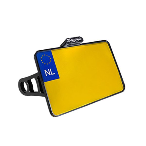 *4 DAYS EXTRA TRANSIT TIME* HeinzBikes, side mount license plate bracket. Black