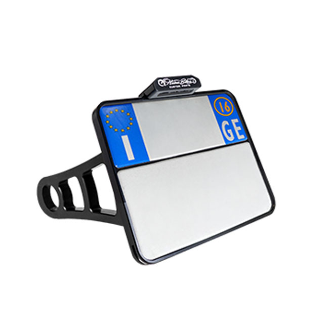 *4 DAYS EXTRA TRANSIT TIME* HeinzBikes, side mount license plate bracket. Black