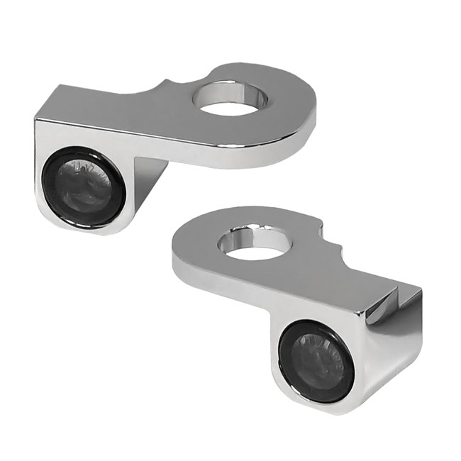 *4 DAYS EXTRA TRANSIT TIME* HeinzBikes, Nano below bar turn signals. Chrome