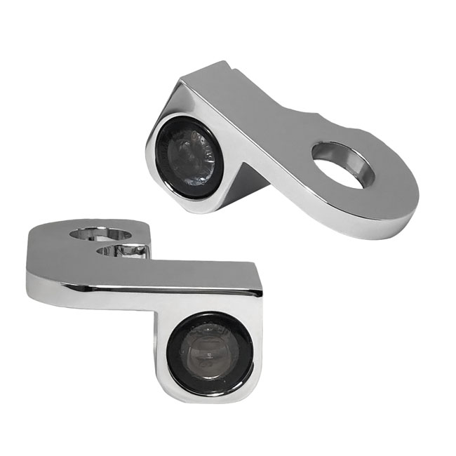 *4 DAYS EXTRA TRANSIT TIME* HeinzBikes, Nano below bar turn signals. Chrome