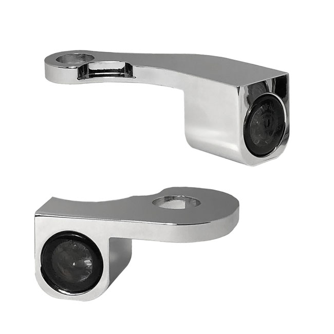 *4 DAYS EXTRA TRANSIT TIME* HeinzBikes, Nano below bar turn signals. Chrome