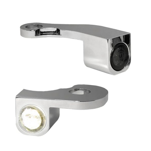 *4 DAYS EXTRA TRANSIT TIME* HeinzBikes, Nano below bar turn signals. Chrome