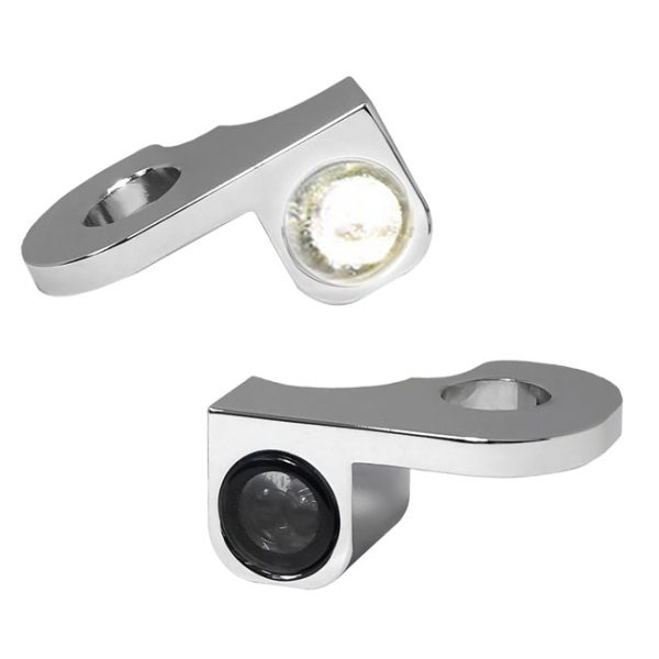 *4 DAYS EXTRA TRANSIT TIME* HeinzBikes, Nano below bar turn signals. Chrome