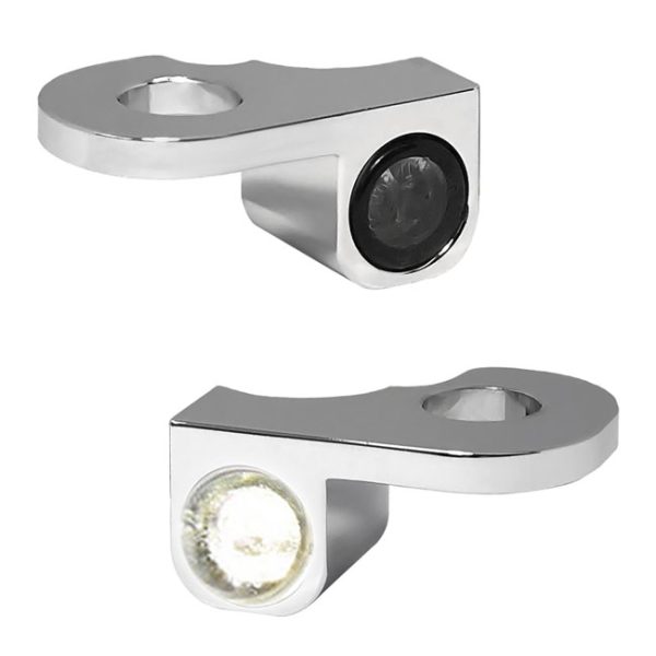 *4 DAYS EXTRA TRANSIT TIME* HeinzBikes, Nano below bar turn signals. Chrome