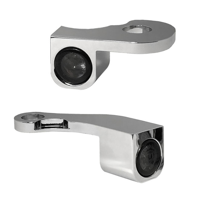 *4 DAYS EXTRA TRANSIT TIME* HeinzBikes, Nano below bar turn signals. Chrome