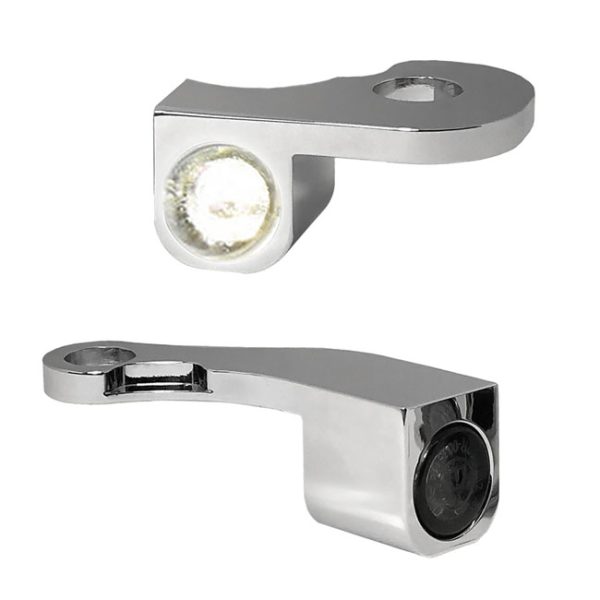 *4 DAYS EXTRA TRANSIT TIME* HeinzBikes, Nano below bar turn signals. Chrome