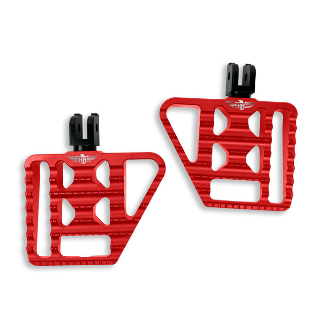 *4 DAYS EXTRA TRANSIT TIME* HeinzBikes, performance mini floorboards V1. Red