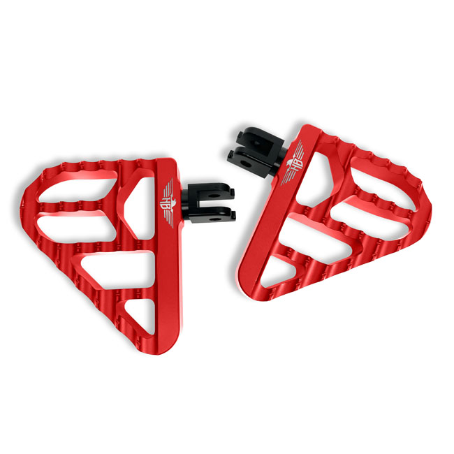 *4 DAYS EXTRA TRANSIT TIME* HeinzBikes, performance mini floorboards V2. Red