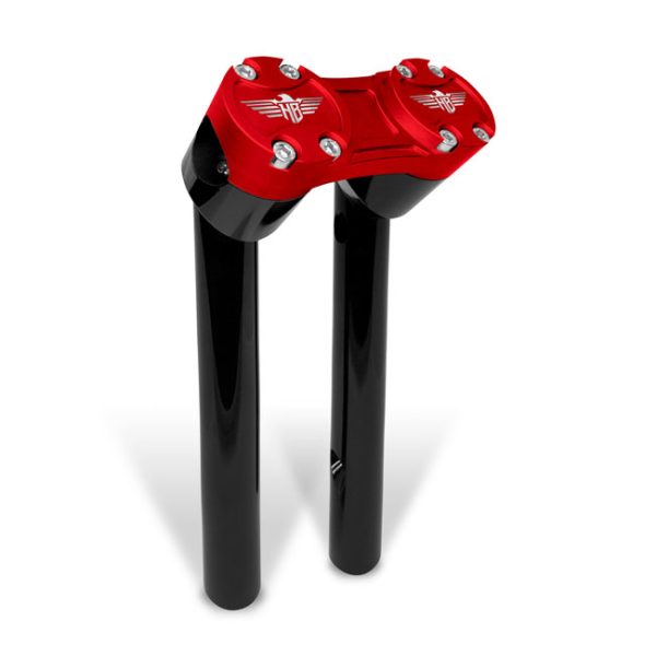 *4 DAYS EXTRA TRANSIT TIME* HeinzBikes, Clubstyle pullback risers 6". Black/Red