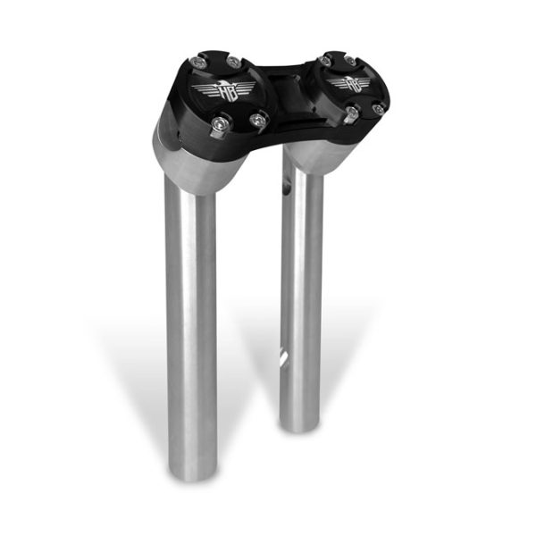 *4 DAYS EXTRA TRANSIT TIME* HeinzBikes, Clubstyle pullback risers 6". Silver/Black