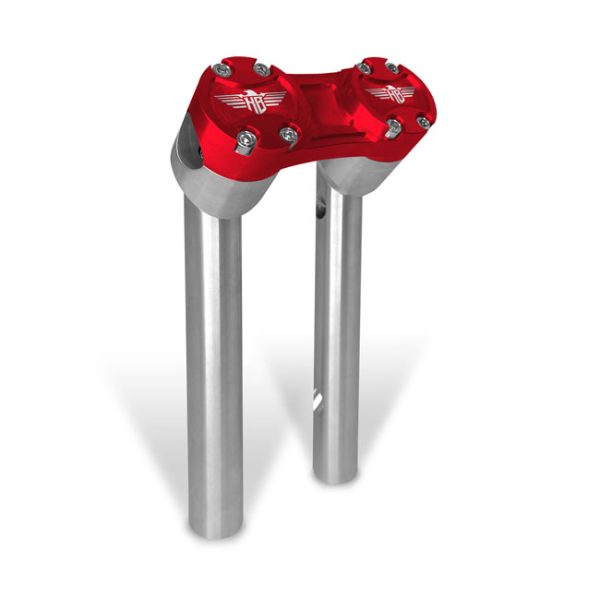 *4 DAYS EXTRA TRANSIT TIME* HeinzBikes, Clubstyle pullback risers 6". Silver/Red