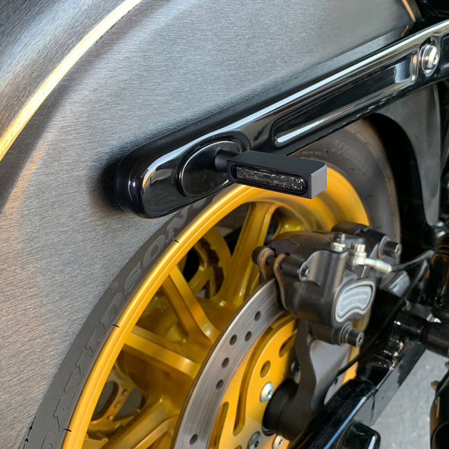 HeinzBikes, Blokk Line LED turn signal. Black