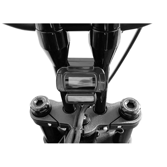 *4 DAYS EXTRA TRANSIT TIME* HeinzBikes, 'square' style digital gauge mount. Black