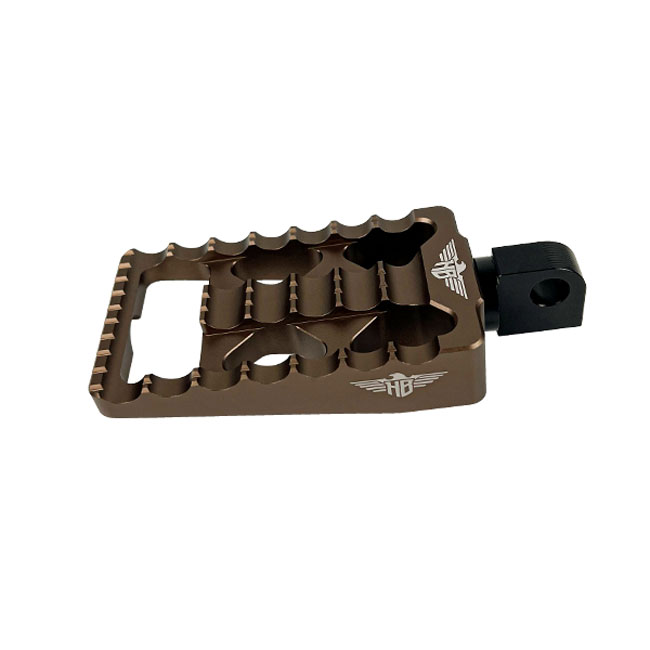 *4 DAYS EXTRA TRANSIT TIME* HeinzBikes, MX driver footpegs V1. Bronze