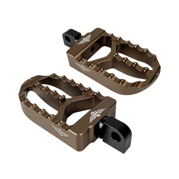 *4 DAYS EXTRA TRANSIT TIME* HeinzBikes, MX driver footpegs V2. Bronze