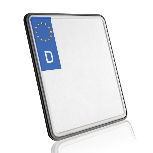 HeinzBikes, license plate holder 'Frame'. 180x200. Black