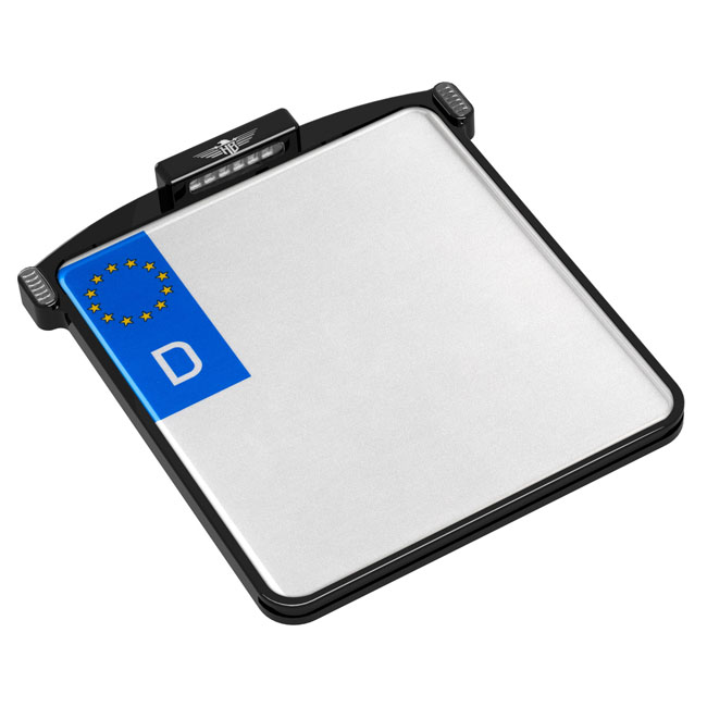 HeinzBikes, All-In-One Micro license plate holder. Black