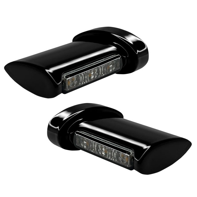HeinzBikes, Winglets LED turn signal set. Gloss black