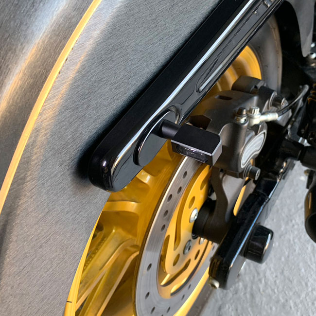 HeinzBikes, Blokk Line micro LED turn signals. Black