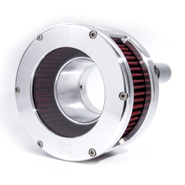 Feuling, BA Air Cleaner Kit, Raw Finish, Red Filter