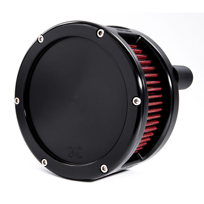 Feuling, BA Air Cleaner Kit, Black Finish, Red Filter