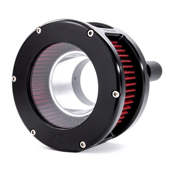 Feuling, BA Air Cleaner Kit, Black Finish, Red Filter