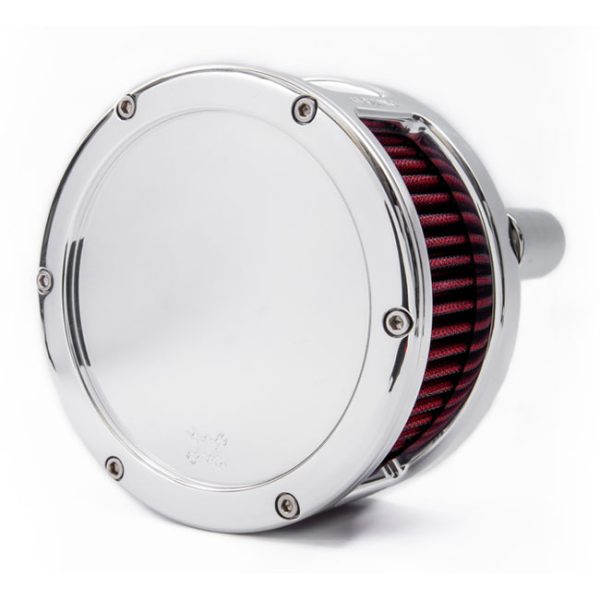 Feuling, BA Air Cleaner Kit, Chrome Finish, Red Filter