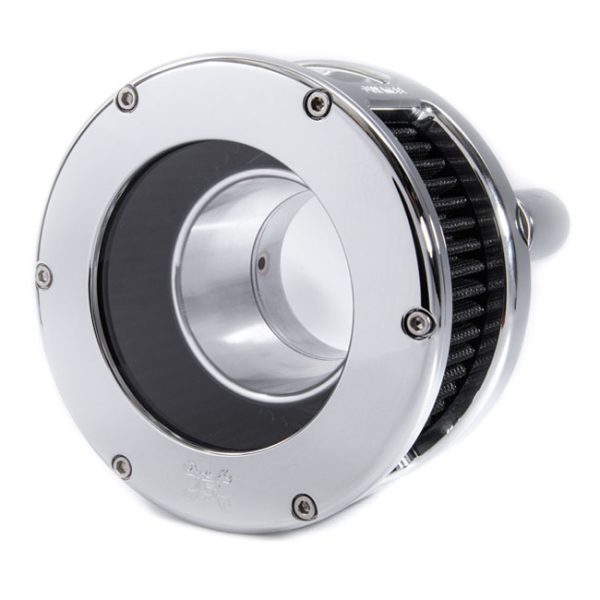 Feuling, BA Air Cleaner Kit, Chrome Finish, Black Filter