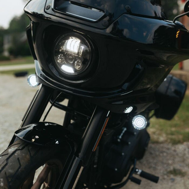 Custom Dynamics, ProBEAM  5.75" LED ECE Headlamp. Black