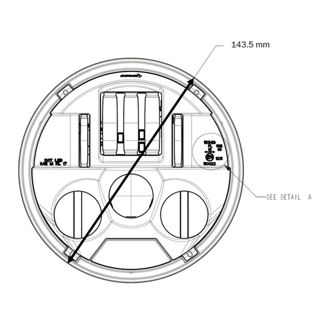Custom Dynamics, ProBEAM  5.75" LED ECE Headlamp. Black