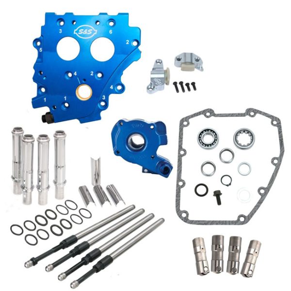 S&S, Twin Cam cam chest kit - chain drive, no cams. Chrome