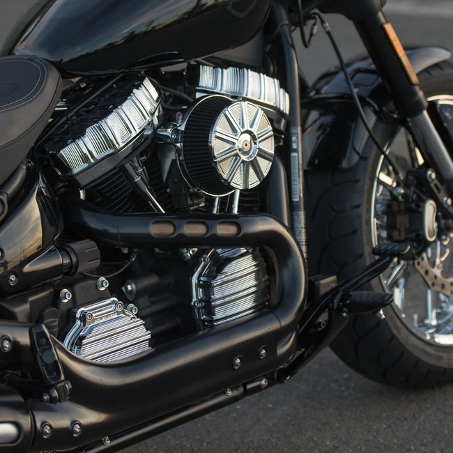 Arlen Ness, Stage 1 Big Sucker / Chrome Backing Plate / Red