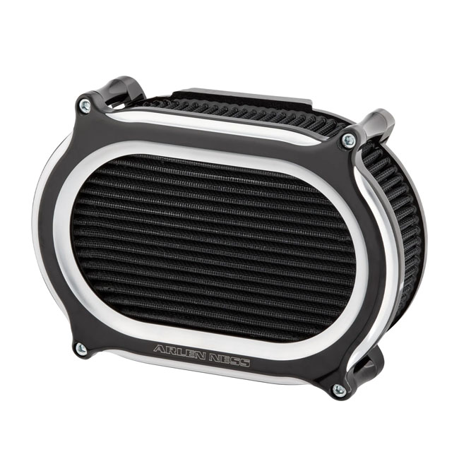 Arlen Ness, Stage II Oval Upgrade air cleaner kit. Black CC