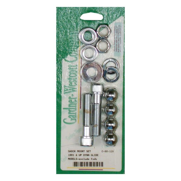 Shock mounting kit, chrome