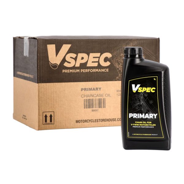 Vspec, primary chain case oil. 1 liter bottle