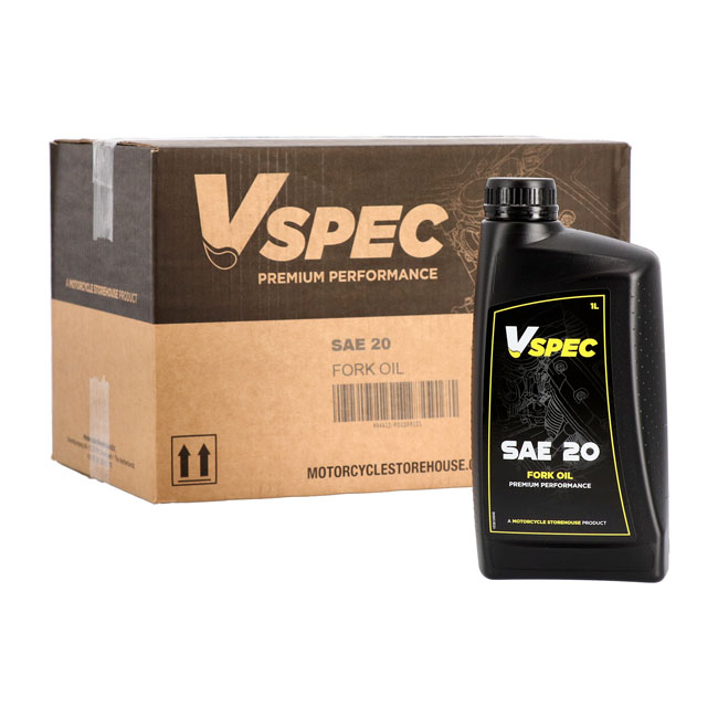 Vspec, SAE 20W fork oil. 1 liter.