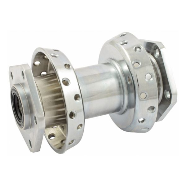 Dual flange hub, front