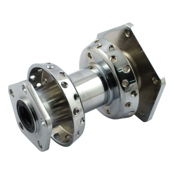 Dual flange hub, rear