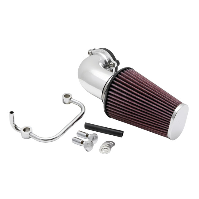 K&N, AirCharger performance air cleaner kit. Polished