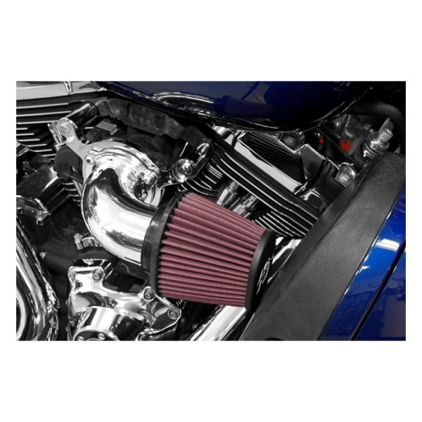 K&N, AirCharger performance air cleaner kit. Polished