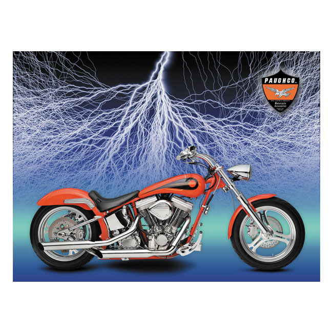 Paughco, Slash cut exhaust (38"). Chrome