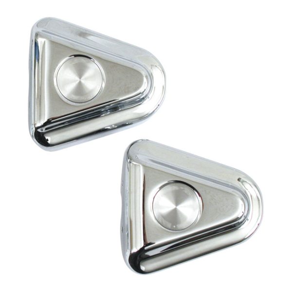 Swingarm axle covers. Chrome